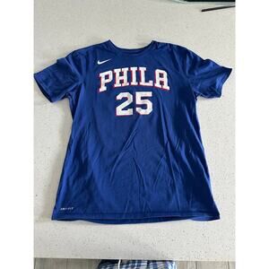 Nike Drift NBA Philadelphia 76ers #25 Ben Simmons Shirt Size Large